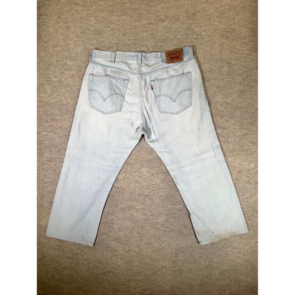 Vintage Levis 501 Original Jeans Men 38x34 Blue Denim Cotton Button Fly Straight - Picture 6 of 16